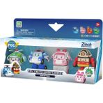 Robocar Poli Dönüşebilen Kasabanın Kurtarma Araçları 4’lü Oyuncak Seti – Mini Araçtan Robota 5 cm - yok