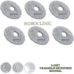 Roboclinic Dreame L10s Plus Robot Süpürge Uyumlu Yedek Mop Paspas 6 Adet
