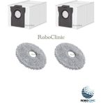 Roboclinic Dreame L10S Pro Ultra Heat Robot Süpürge Uyumlu Yedek Toz Torbası, Mop Paspas -4 Parça