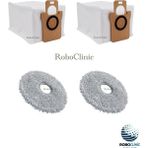 Roboclinic Dreame L10S Ultra Robot Süpürge Uyumlu Yedek Toz Torbası, Mop Paspas -4 Parça