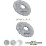 Roboclinic Dreame L40 Ultra Ce Robot Süpürge Uyumlu Yedek Microfiber Mop Paspas 2 Parça - 1 Adet