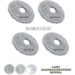 Roboclinic Dreame L40 Ultra Ce Robot Süpürge Uyumlu Yedek Microfiber Mop Paspas 4 Parça - 1 Adet