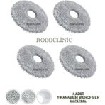 Roboclinic Dreame X40 Ultra / L40 Ultra Robot Süpürge Uyumlu Yedek Mop Paspas 4 Adet