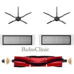 Roboclinic Roborock S6 Maxv Siyah Robot Süpürge Uyumlu 5’li Yedek Parça Seti
