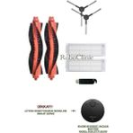 Roboclinic Xiaomi Mi Robot Vacuum Mop Pro Siyah Robot Süpürge Uyumlu (M.Kod:STYJO2YM) Yedek Fırça, Hepa Filtre - 7 Parça