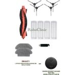 Roboclinic Xiaomi Mi Robot Vacuum Mop Pro Siyah Robot Süpürge Uyumlu (M.Kod:STYJO2YM)Yedek Fırça, Hepa Filtre, Mop - 12 Parça