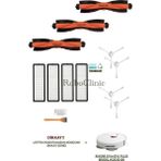 Roboclinic Xiaomi Robot Vacuum S10+ / S10 Plus Robot Süpürge Uyumlu Yedek Fırça, Hepa Filtre - 13 Parça