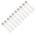 Robocombo 10 Adet 4.8 mm Şeffaf Beyaz Mantar Led
