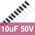 Robocombo 10uF 50V 10 Adet Elektrolitik Kondansatör