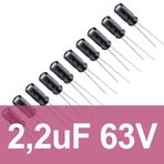 Robocombo 2.2uf 63V 10 Adet Elektrolitik Kondansatör