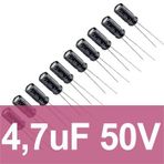 Robocombo 4.7uf 50V 10 Adet Elektrolitik Kondansatör