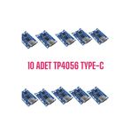 robodünya TP4056 TYPE-C Li-Ion Pil Şarj Modülü - 10'lu Set RDTYPE10