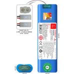 Robogil 360 Botslab S8 5000mAh Uyumlu Robot Süpürge Pili B5001BS-360-008 - 1 Adet