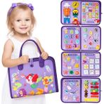 Robokids Montessori Keçe Aktivite Çantası | Busy Book | 8’i 1 Arada