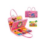 RoboKids Montessori Keçe Eğitim Çantası Busy Board- Pembe 4 Sayfa