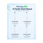 ROBOLOG Ağız Duşu Yedek Başlık Nozul 4lü set A16 ve 6886