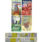 Robonlar 2 + Yıldızlara Yakın + Gizli Renkler Adası + Antik Şehrin Hazinesi 4 Kitap Set +Mat. Cetvel