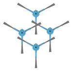 Roboparts® 4 yan fırçalı set, Cecotec Conga Series 999 ve 990 Vital, 1090, 1790 ve 1990 için, elektrikli süpürge robotları için yedek ve aksesuar seti