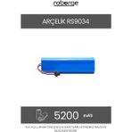 Roborge Arçelik RS9034 Robot Süpürge Uyumlu Batarya 5200 mAh - Muadil Ürün - Süpürge Yedek Parça