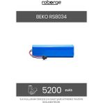 Roborge Beko RS8034 Robot Süpürge Uyumlu Batarya 5200 mAh - Muadil Ürün - Süpürge Yedek Parça