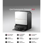 Roborock 22.000 Pa Omnigrip 5 Eksenli Mekanik Kol Fırça 80°c Sıcak Su Istasyonlu Kendini Temizleyen Tam Otomatik Akıllı Robot Süpürge Beyaz