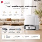 Roborock Curv 2 Flow İstasyonlu Robot Süpürge Beyaz