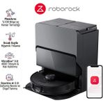 Roborock Kameralı Fotoğraf Çekme Özellikli Flexiarm Robotik Kol ve Sesli Komut Özellikli Tam Otomatik Istasyonlu Premium Robot Süpürge S8 Maxv Ultra - Beyaz