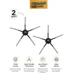 Roborock S7 / S7 Plus / S7 MaxV / S7 MaxV Ultra / S7 Max Ultra Uyumlu 2'li Yan Fırça – Siyah | Robot Süpürge Yedek Parça