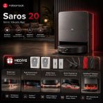 Roborock Saros 20 Siyah Robot Süpürge