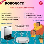 Roborock Ultra Premium Özellikleriyle ,Güçlü Ince yapısıyla 22000 Pa emiş gücüyle yeni Robot Süpürge - Beyaz