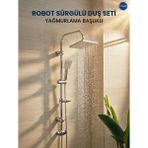 Robot Duş Seti Tepe Yağmurlamaduş Seti Sürgülü Duş Takımı