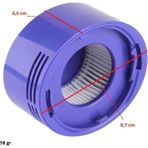 Robotfix Dyson V7 Mor Süpürge Hepa Filtresi V7 / V8 Dik Uyumlu