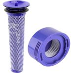 RobotFix Dyson V7 V8 Filtre Uyumlu Süpürge Ön Hepa Filtre Seti