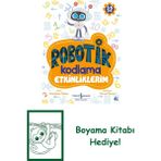 Robotik Kodlama Etkinliklerim 5-6 Yaş + Boyama Kitabı