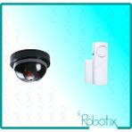 Robotix Caydırıcı Dome Sahte Kamera + Beyaz Kapı Pencere Alarmı - 1