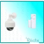 Robotix Caydırıcı Mobese Sahte Kamera + Beyaz Kapı Pencere Alarmı - 1