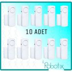 Robotix RB-4444B-10 Beyaz Kapı Pencere Alarmı 10 Adet - .