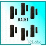 Robotix RB-4444S Siyah Kapı Pencere Alarmı 6 Adet - .