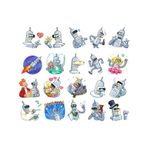 Robotlar Sticker Set 20 Parça Telefon, Tablet, Defter, Laptop Sticker