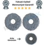 robotyedek Roborock QRevo Curv / QRevo C / QRevo C Pro Uyumlu Mikrofiber Mop Bez 2 Adet