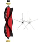 robotyedek Roborock S6/s6 Pure Uyumlu Yedek Ana Fırça ve Yan Fırça-3 Parça