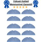 robotyedek Roborock S7 Uyumlu 10 Adet Mop Fiber Bez Paspas