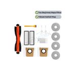 robotyedek X10 Plus X20 Plus Uyumlu Yedek Siyah Fırça Hepa Filtre Mop Toz Torbası Seti-13 Parça