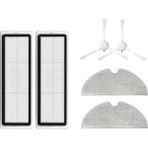 robotyedek Xiaomi 1c Vacuum Mop (STYTJ01ZHM) Uyumlu Yedek Hepa Filtre Yan Fırça Mop-6 Parça