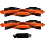 Robotyedek Xiaomi Mop Pro Styj02ym Siyah Uyumlu 3 Parça Yedek Ana Fırça ve Temizleme Fırçası