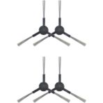 Robotyedek Xiaomi Mop Pro Styj02ym Siyah Uyumlu 4 Adet Yedek Yan Fırça
