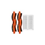 Robotyedek Xiaomi Mop Pro Styj02ym Siyah Uyumlu 4 Parça Yedek Ana Fırça ve Hepa Filtre