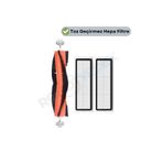 Robotyedek Xiaomi Vacuum Mop 2 Ultra Uyumlu 3 Parça Yedek Ana Fırça ve Hepa Filtre