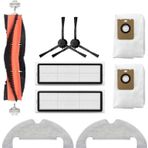 robotyedek Xiaomi Vacuum Mop 2 Ultra Uyumlu Yedek Fırça Filtre Mop Toz Torbası-9 Parça