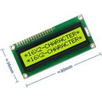 Roboyol Store 1602A 2X16 Yeşil Karakter LCD Modül Display Ekran 5V Beyaz Arka Işık 16X2 16 x 2 Standart Sol Üst